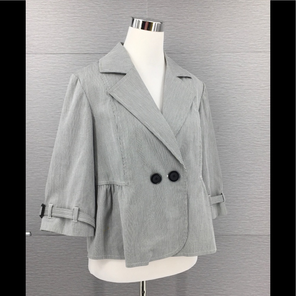 Orvis Women's 2 Pcs Blazer Pant Set Stripe‎ Sz M/8 - Picture 13 of 13
